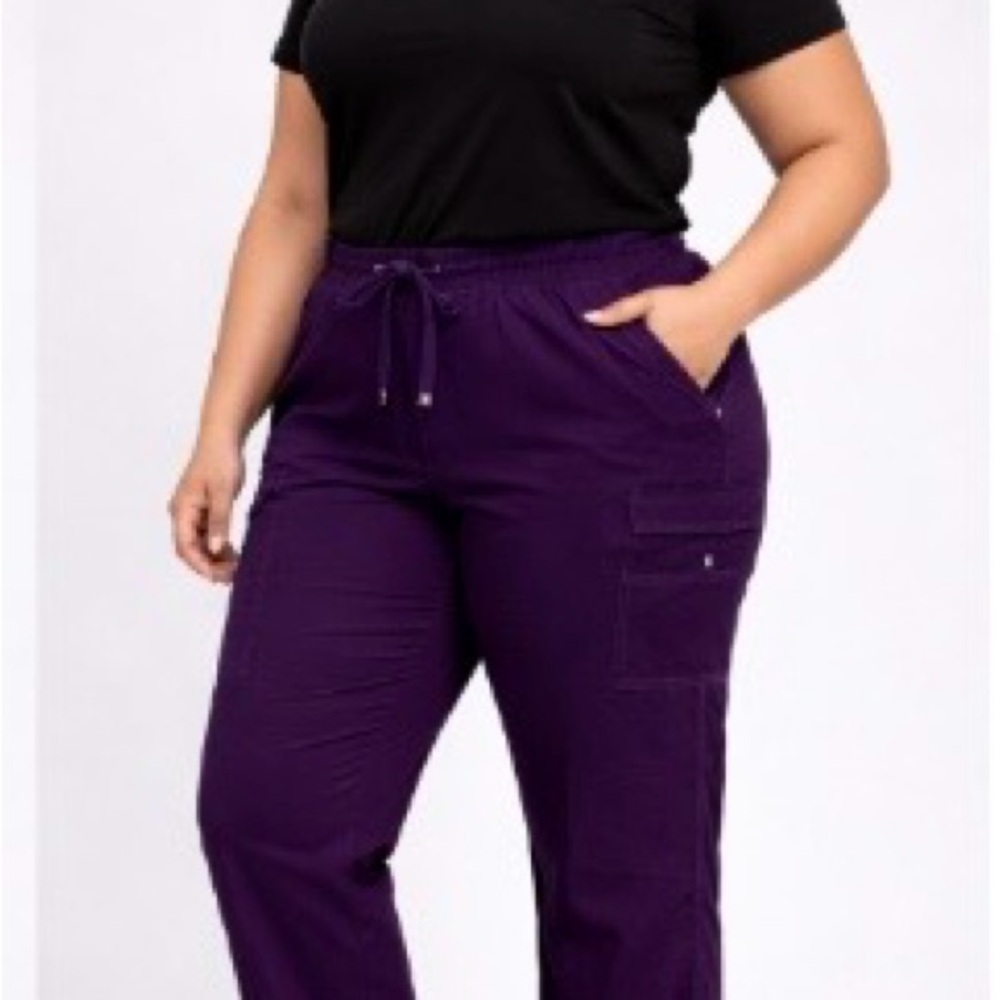 Koi Women's Rich Purple Track Pants